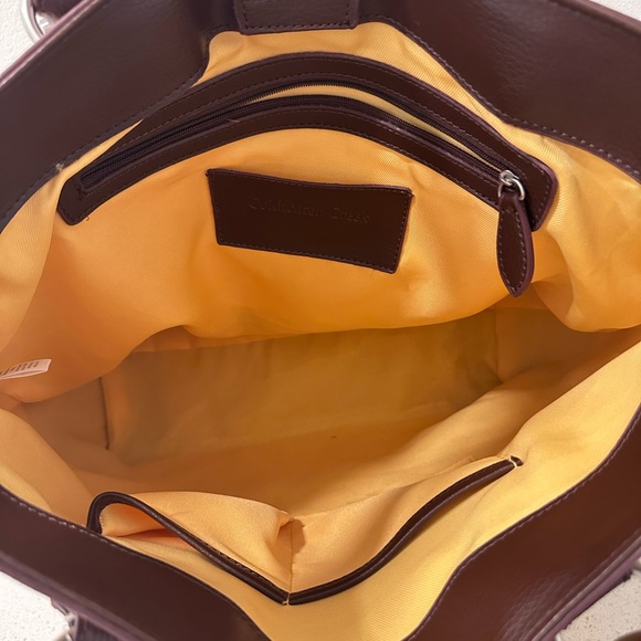 Coldwater Creek Yellow and Brown Tote Bag - Picture 6 of 9